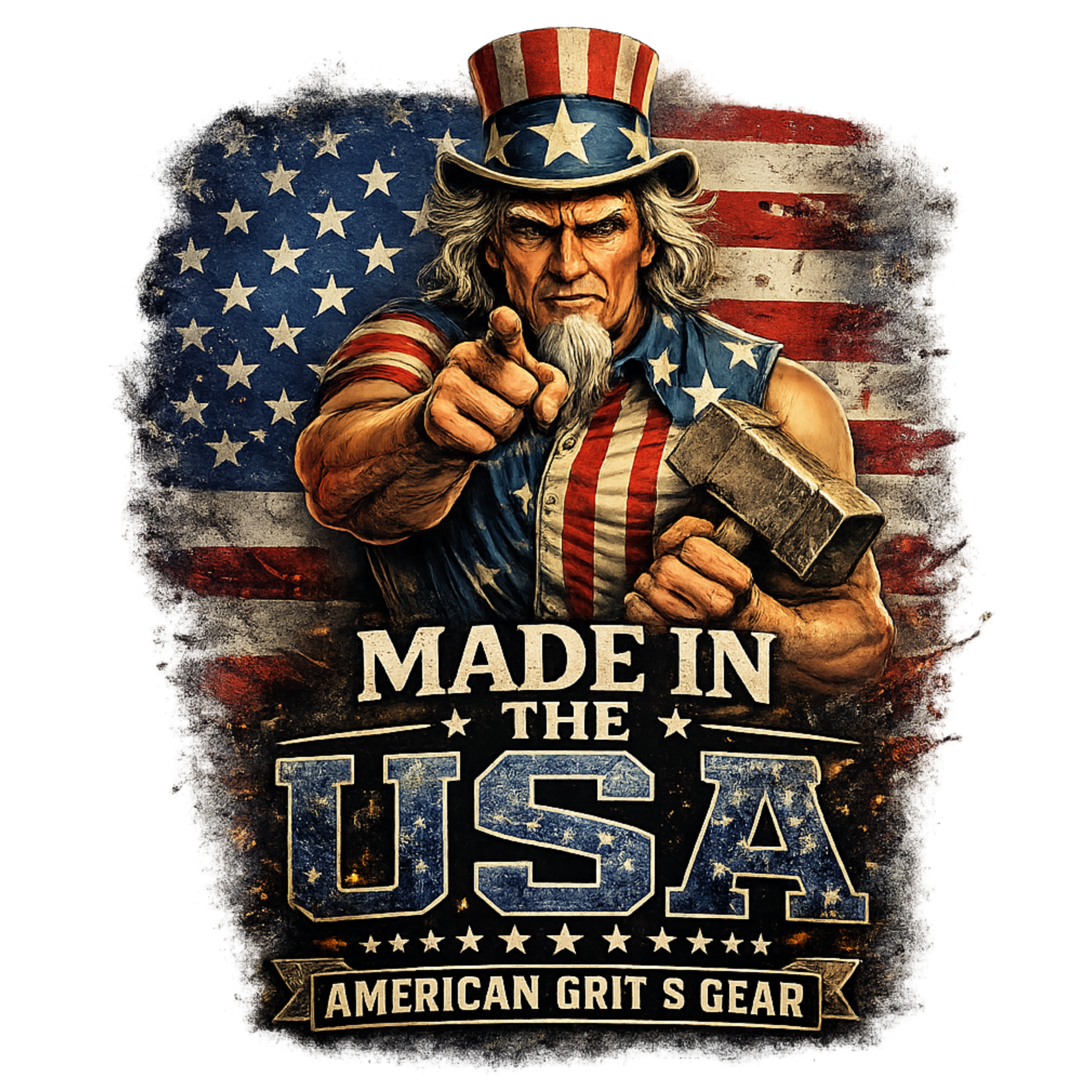 Made in the USA - Women’s Patriotic Crop Top – American Grit & Gear - Image 3