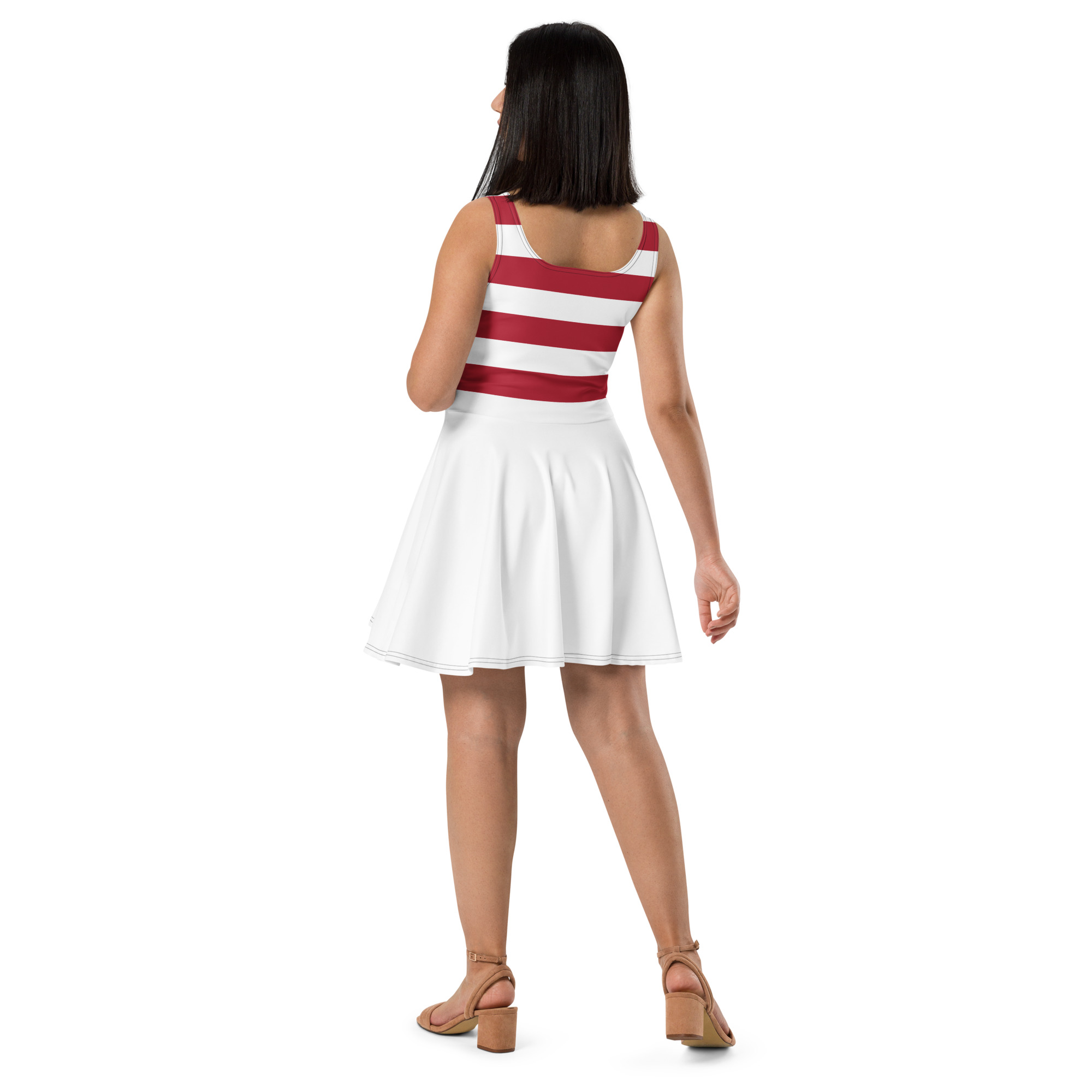 Stars & Stripes Skater Dress – Patriotic Summer Dress - White Skirt - Image 13