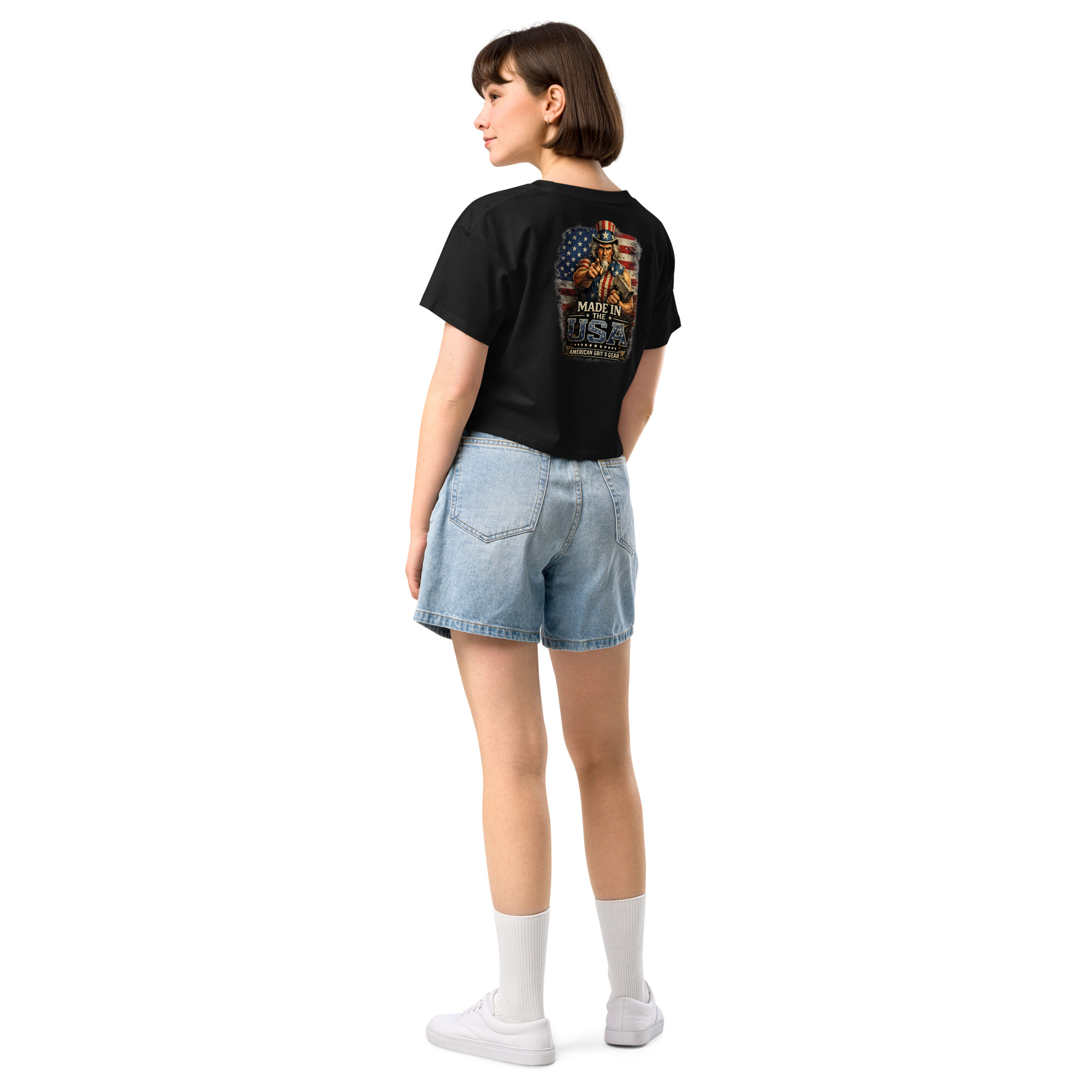 Made in the USA - Women’s Patriotic Crop Top – American Grit & Gear - Image 20