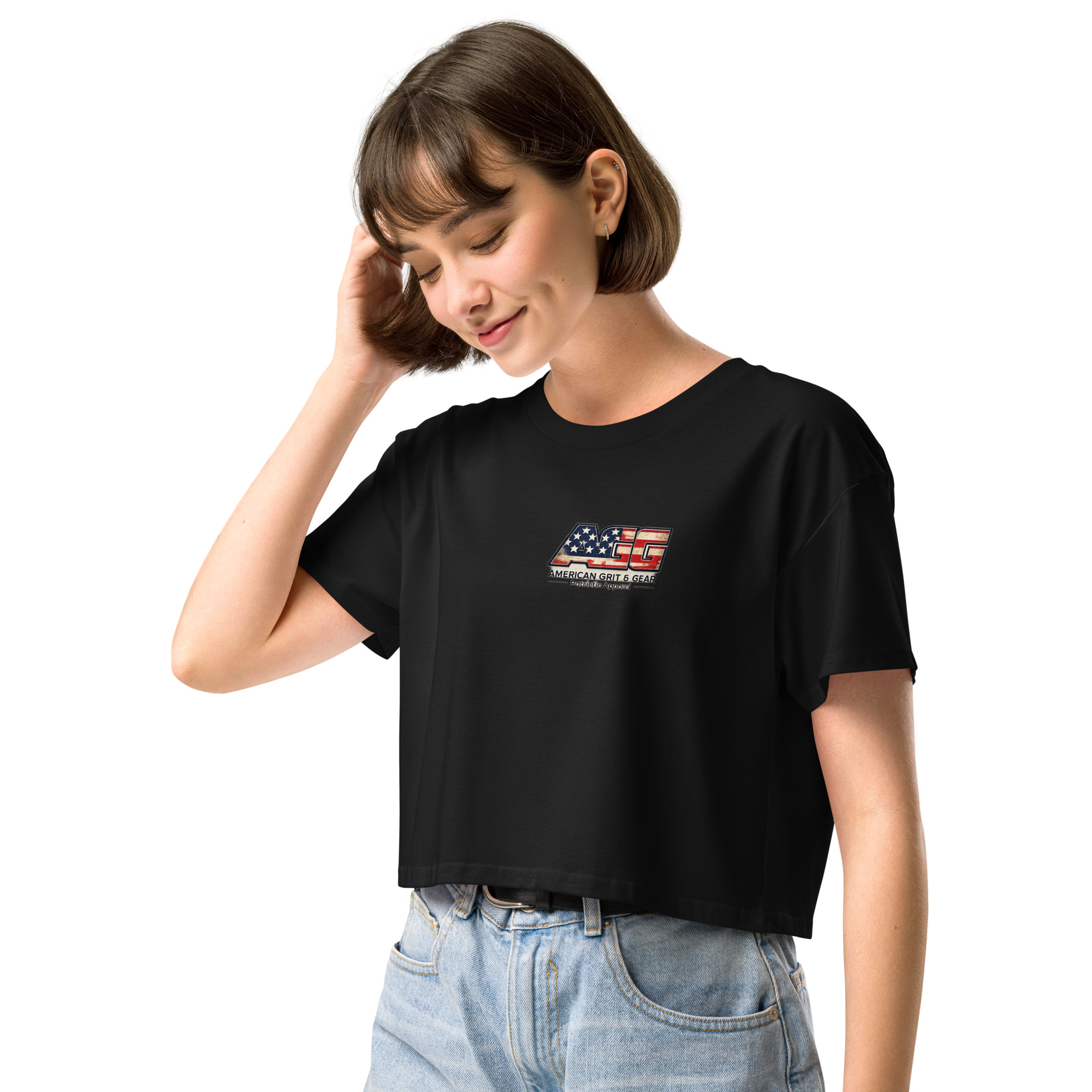 Made in the USA - Women’s Patriotic Crop Top – American Grit & Gear - Image 22