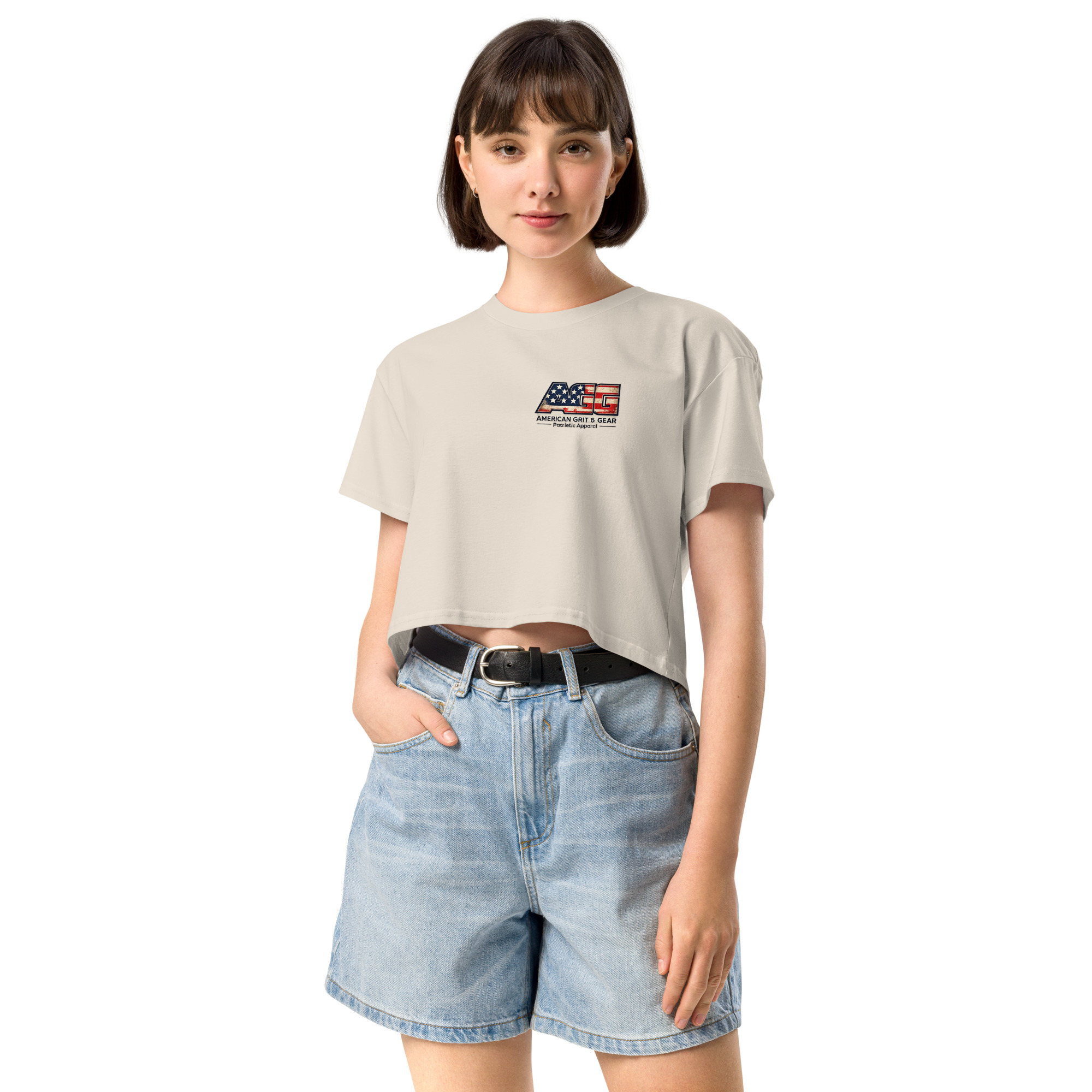 Made in the USA - Women’s Patriotic Crop Top – American Grit & Gear - Image 28