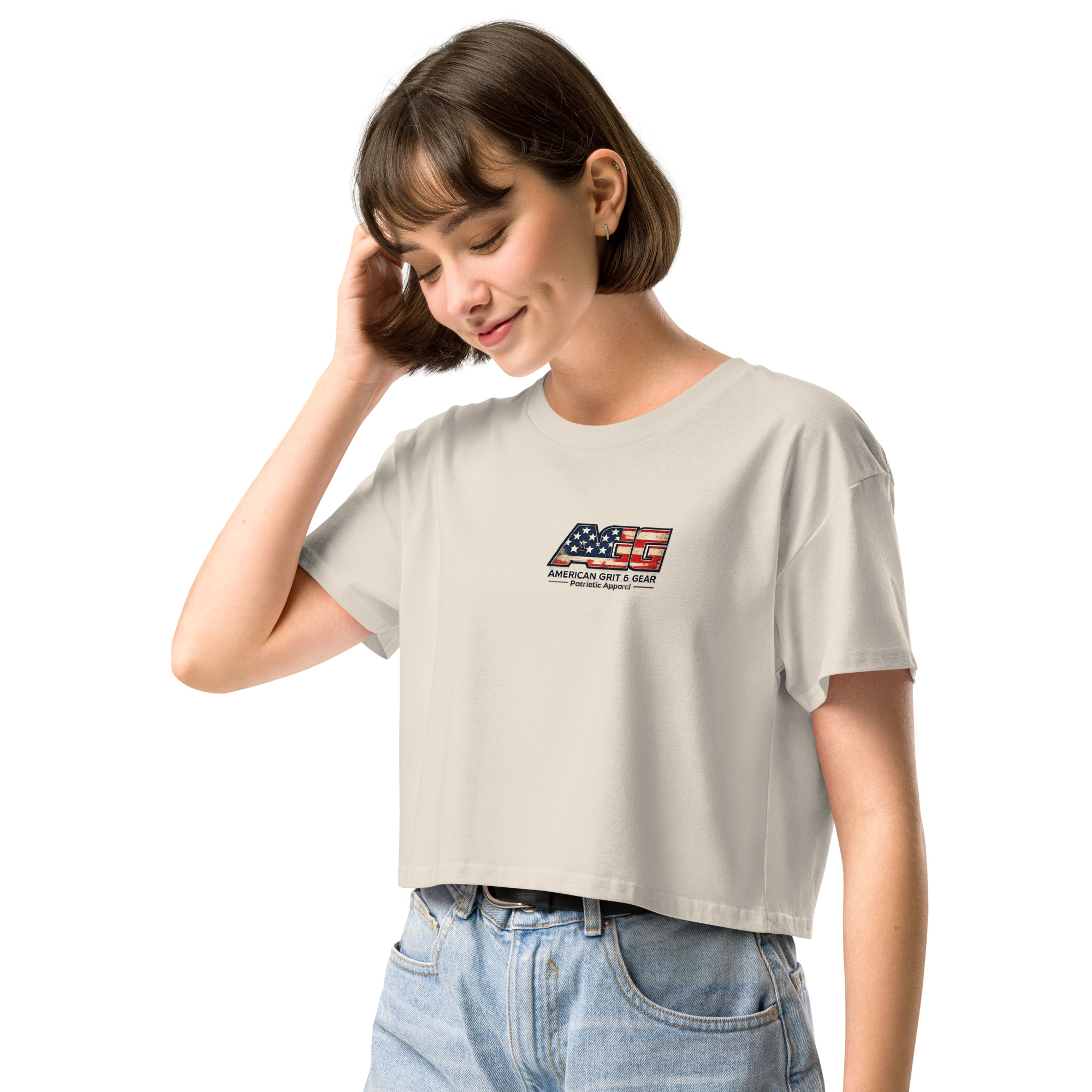 Made in the USA - Women’s Patriotic Crop Top – American Grit & Gear - Image 29