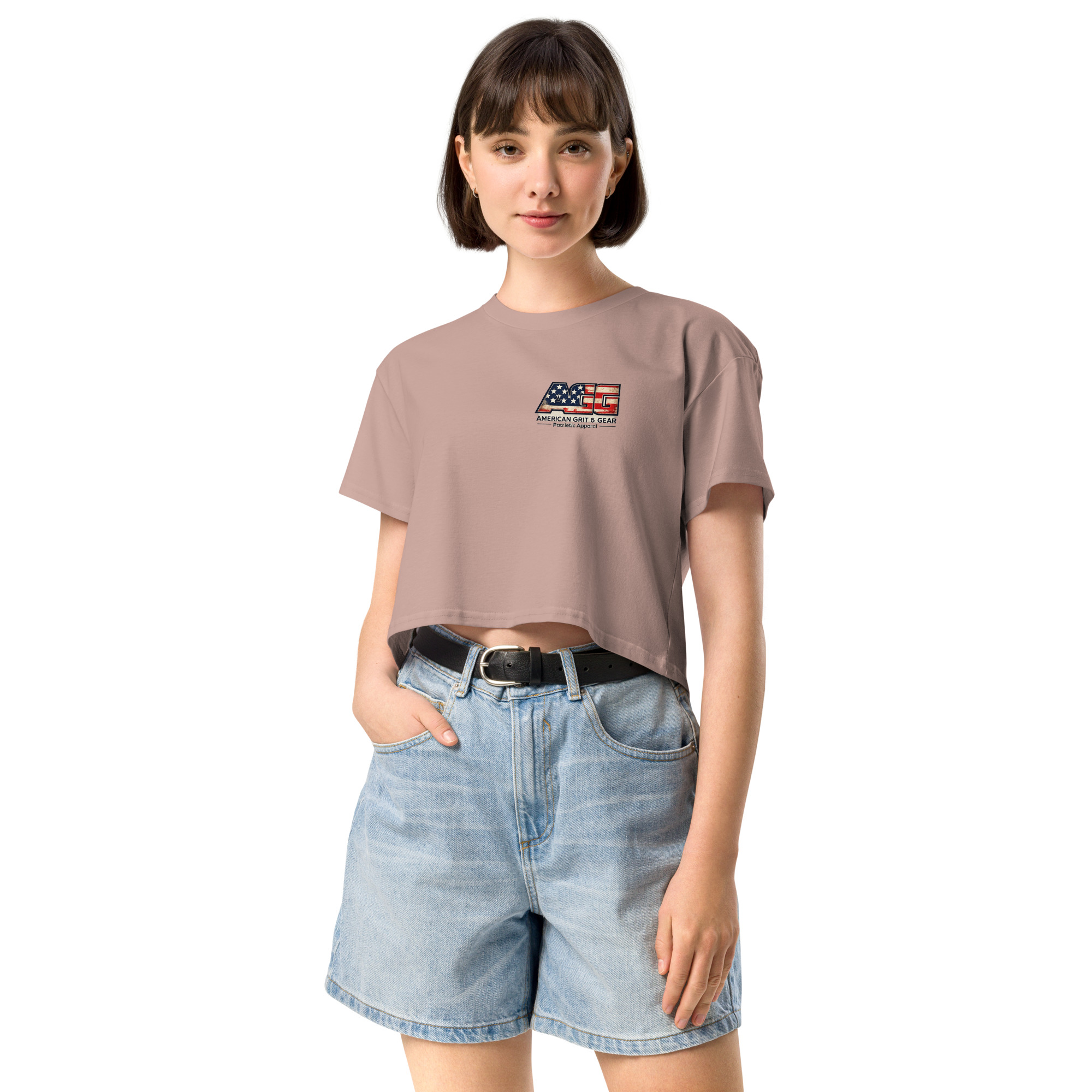 Made in the USA - Women’s Patriotic Crop Top – American Grit & Gear - Image 27