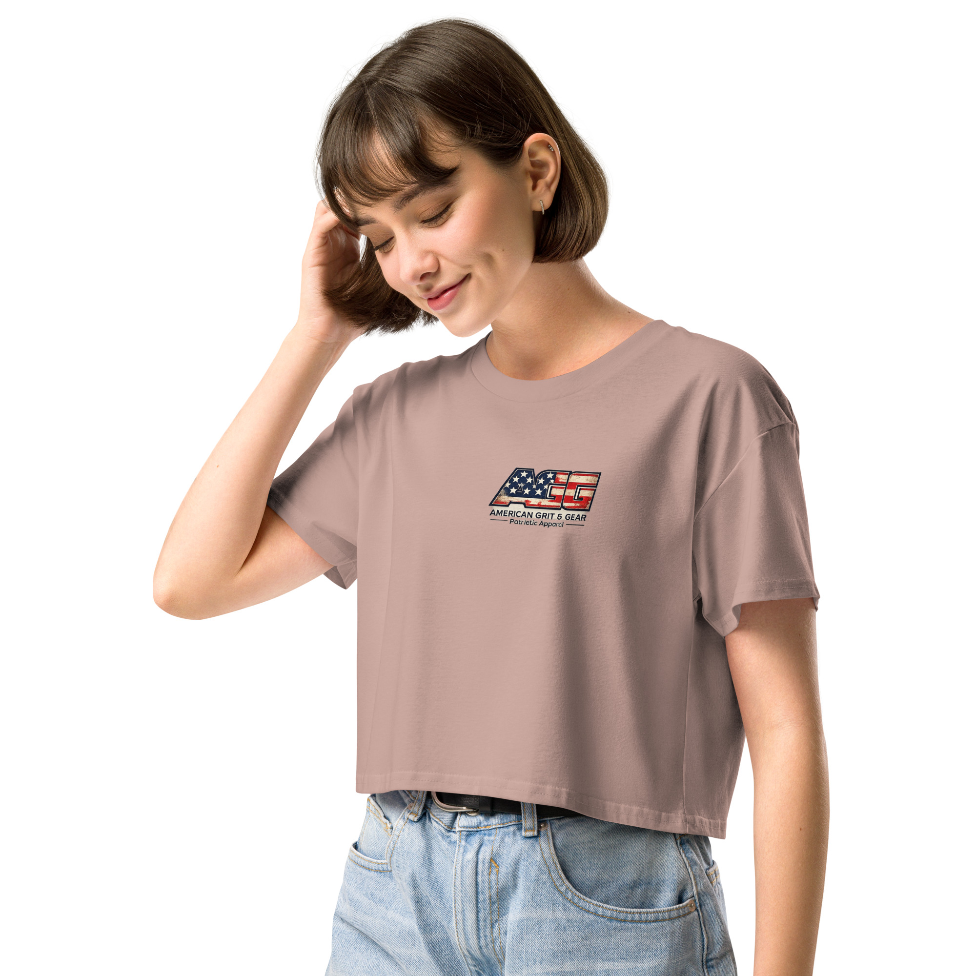Made in the USA - Women’s Patriotic Crop Top – American Grit & Gear - Image 19