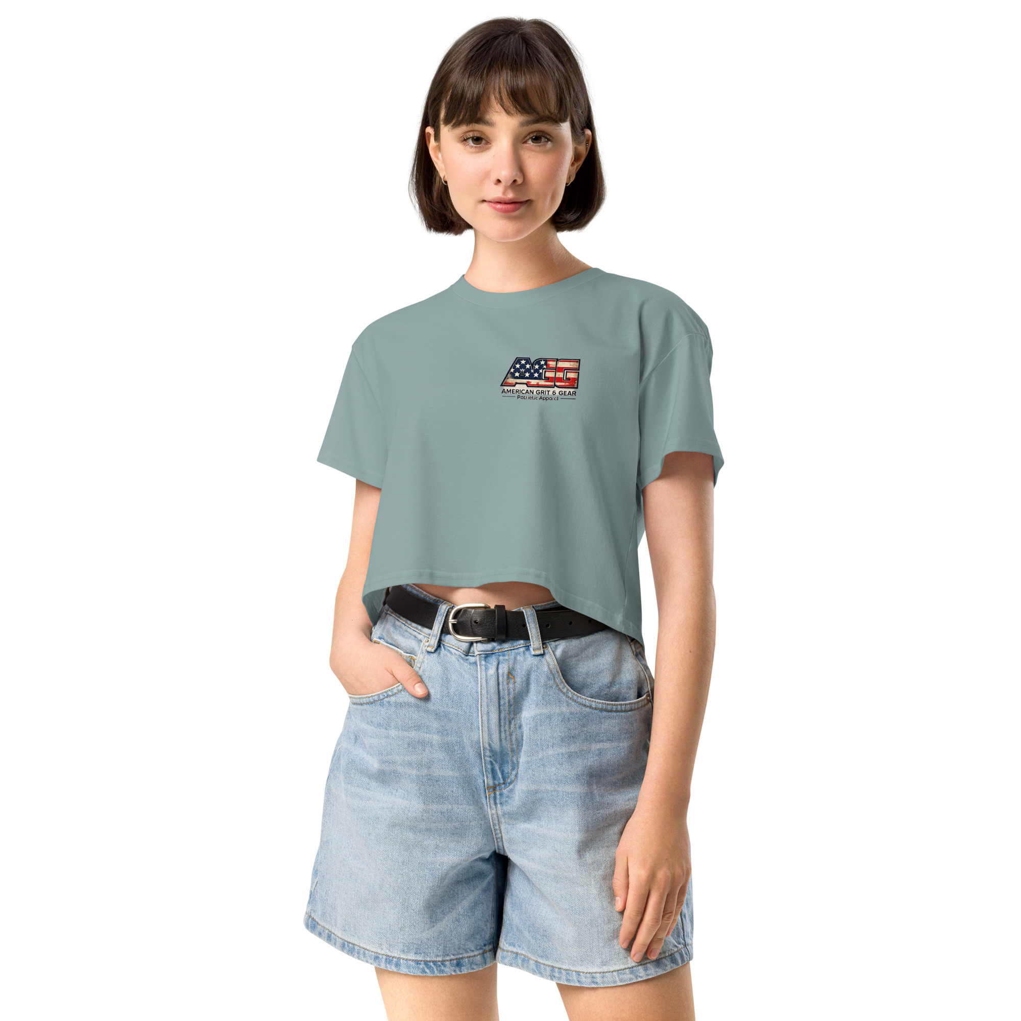 Made in the USA - Women’s Patriotic Crop Top – American Grit & Gear - Image 23