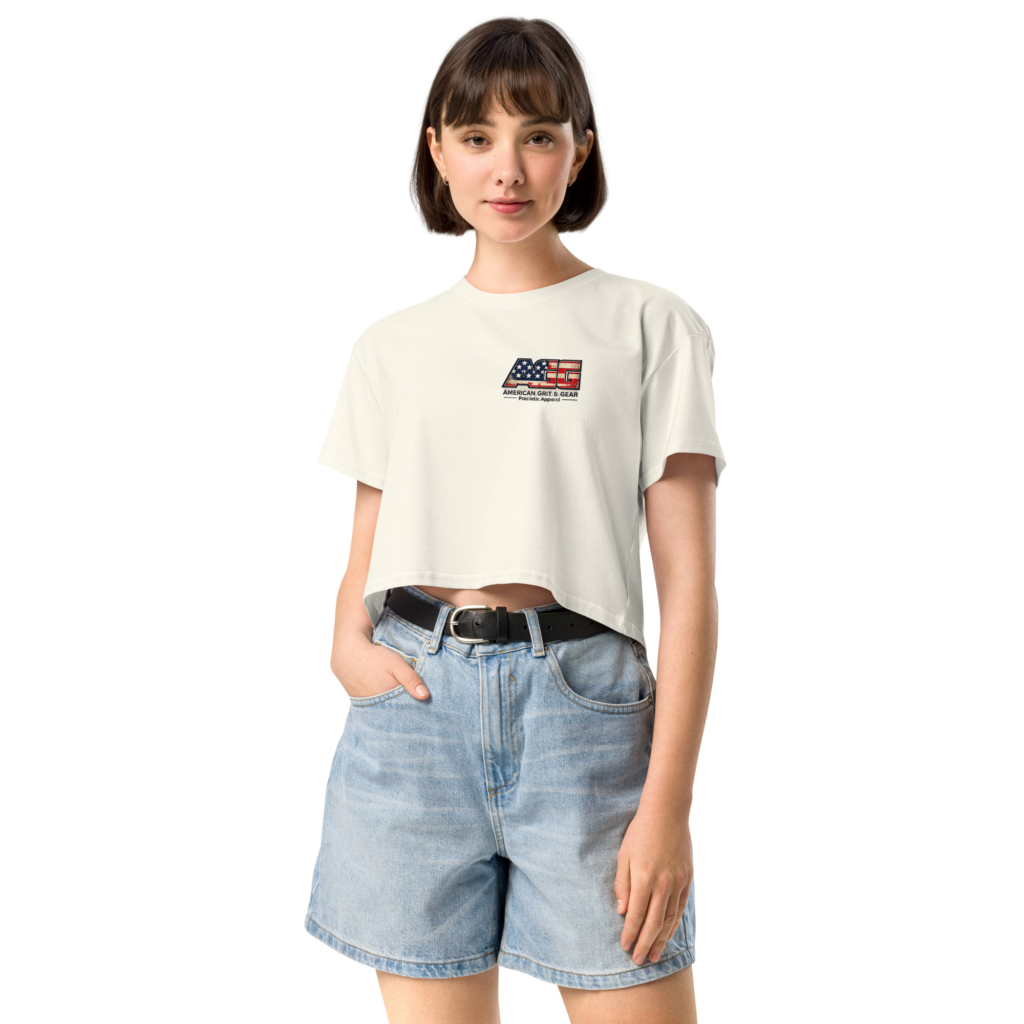 Made in the USA - Women’s Patriotic Crop Top – American Grit & Gear - Image 31