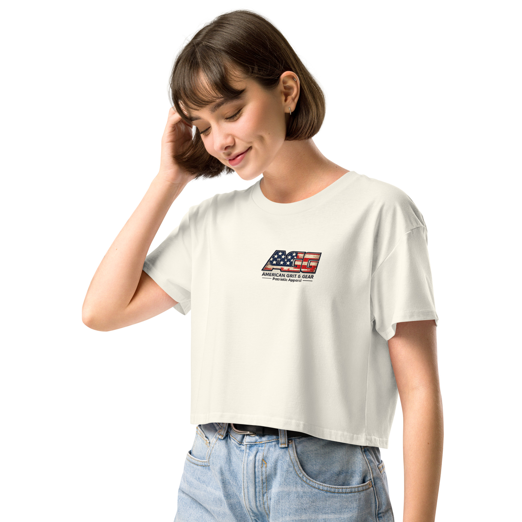 Made in the USA - Women’s Patriotic Crop Top – American Grit & Gear - Image 32
