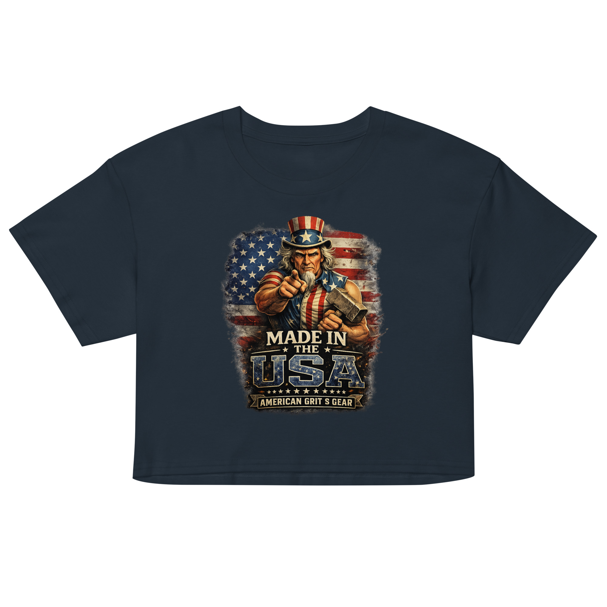 Made in the USA - Women’s Patriotic Crop Top – American Grit & Gear - Image 11