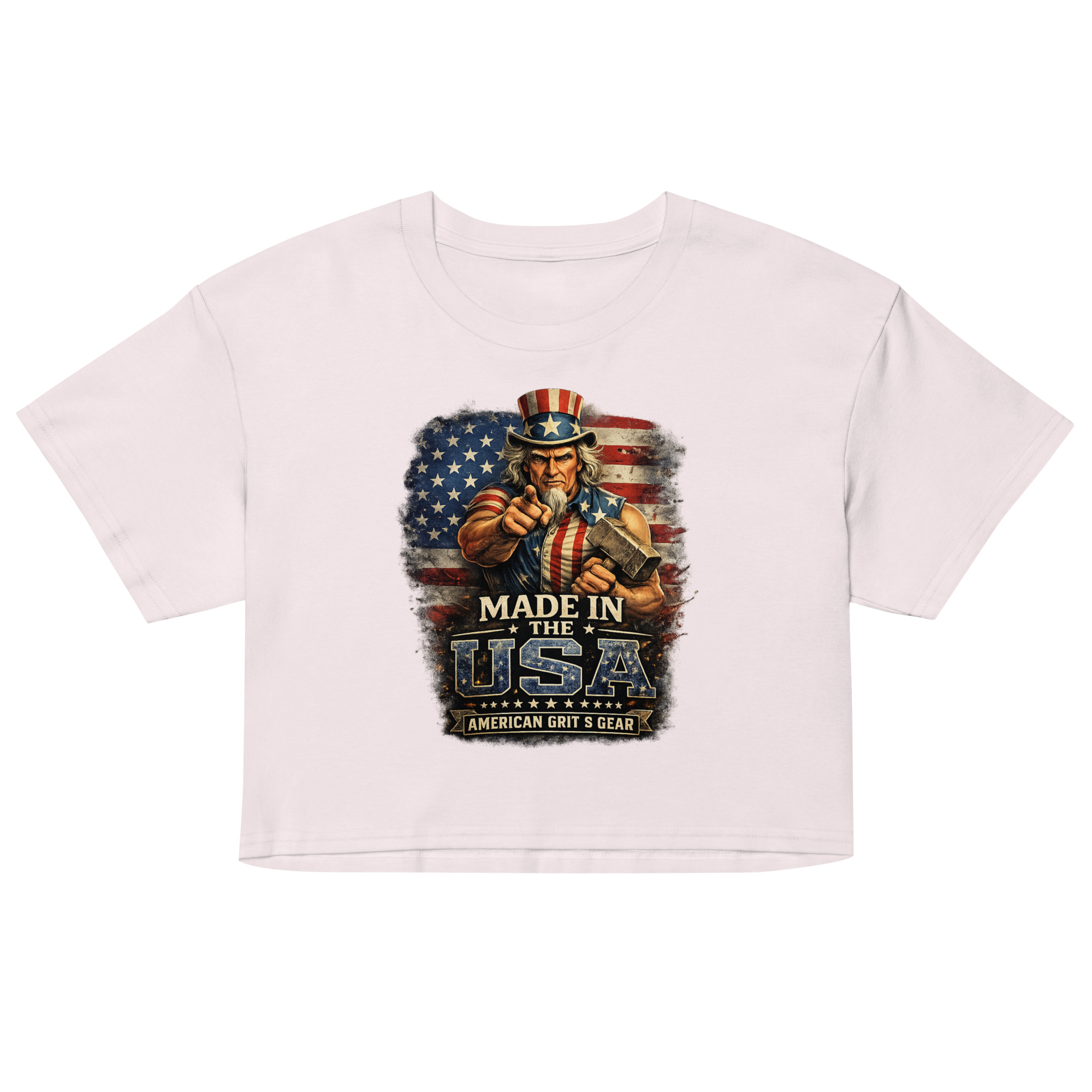 Made in the USA - Women’s Patriotic Crop Top – American Grit & Gear - Image 12