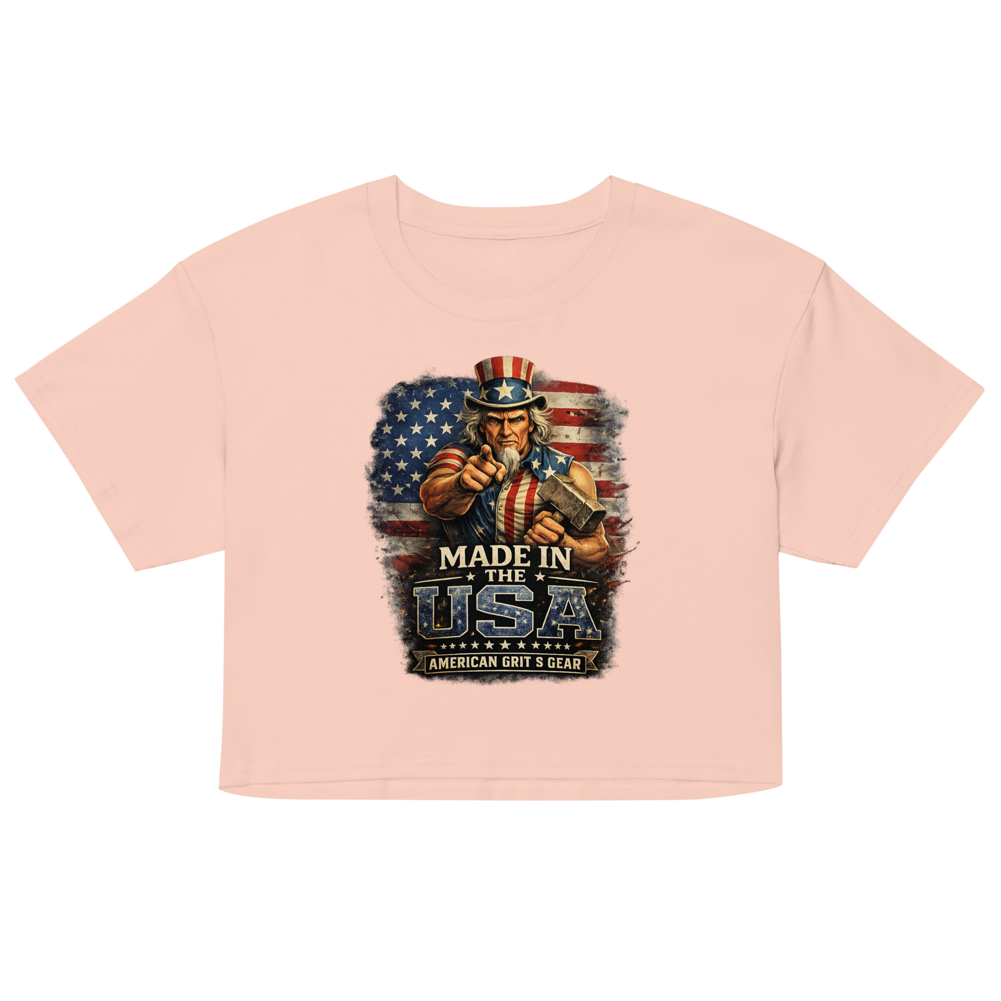 Made in the USA - Women’s Patriotic Crop Top – American Grit & Gear - Image 13