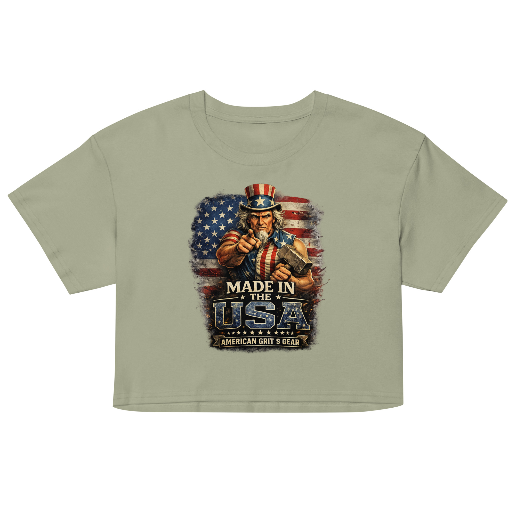 Made in the USA - Women’s Patriotic Crop Top – American Grit & Gear - Image 14