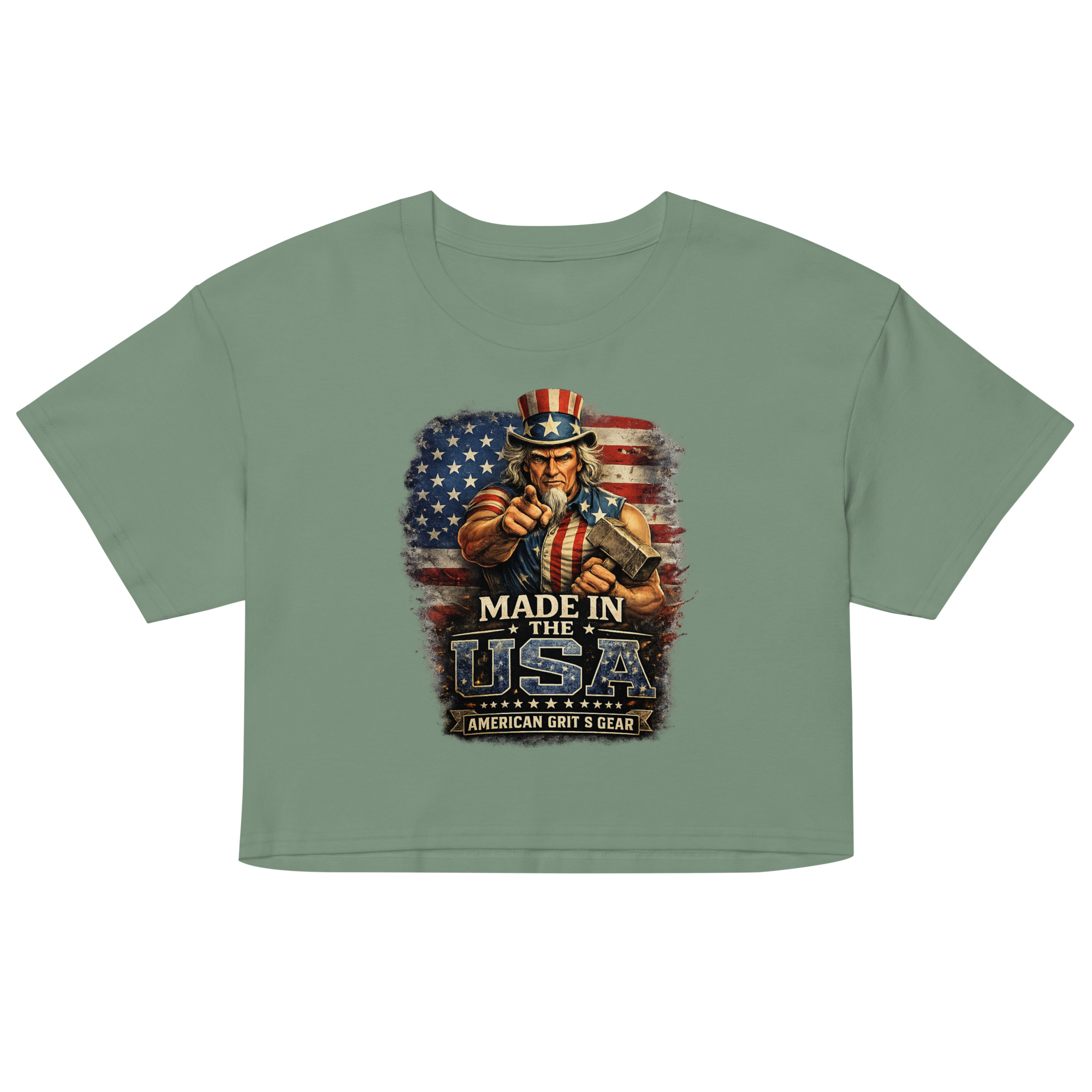 Made in the USA - Women’s Patriotic Crop Top – American Grit & Gear - Image 18