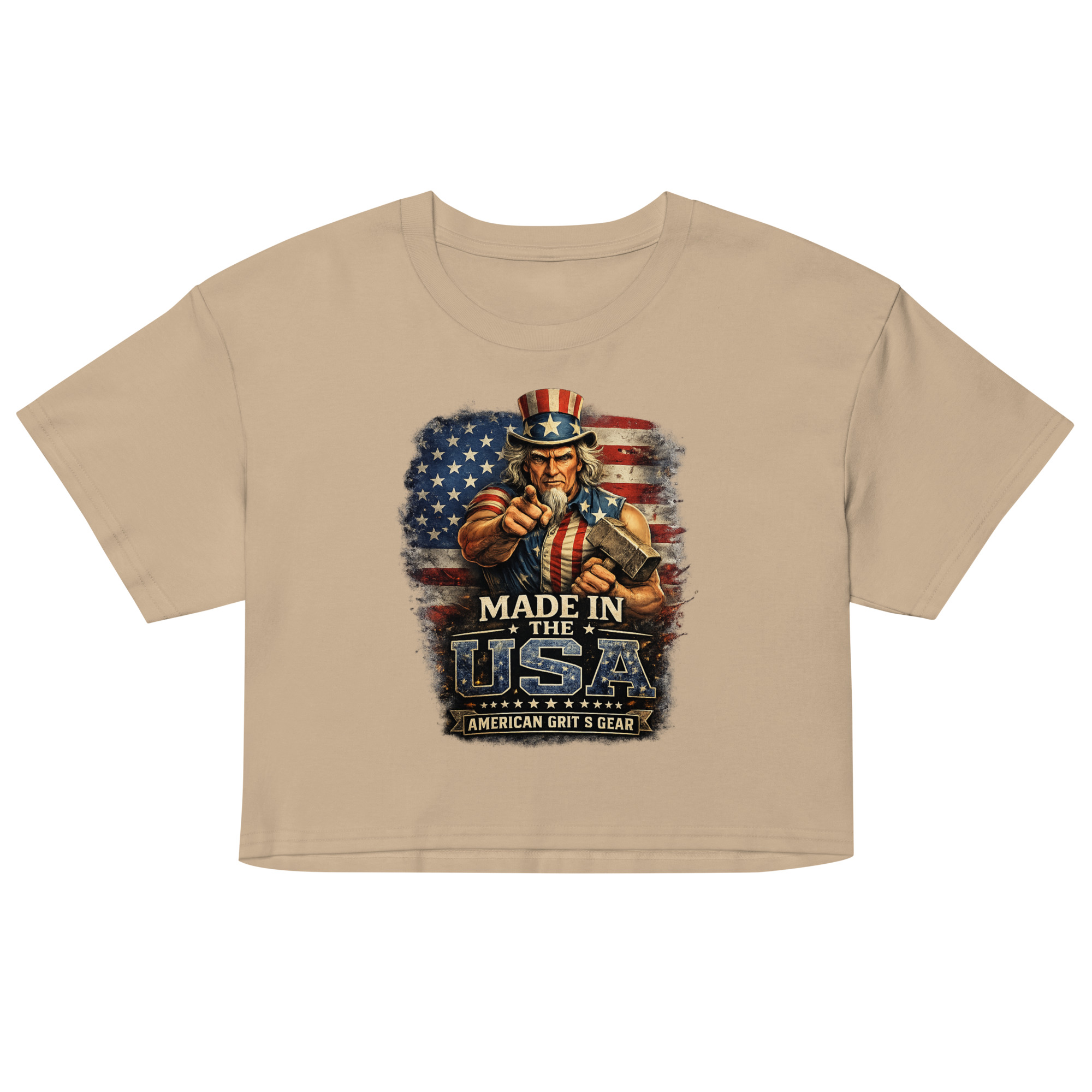 Made in the USA - Women’s Patriotic Crop Top – American Grit & Gear - Image 16