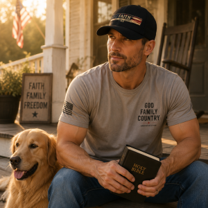 GFC Faith Distressed Dad Hat | American Grit & Gear